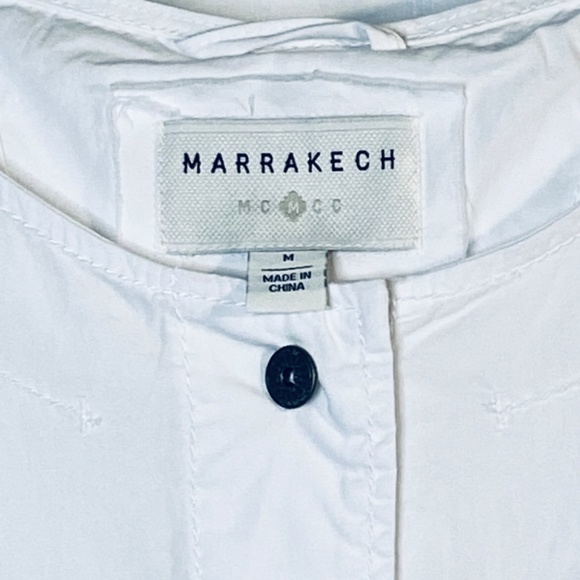 Anthropologie Marrakech White Cotton Jacket - Picture 2 of 9